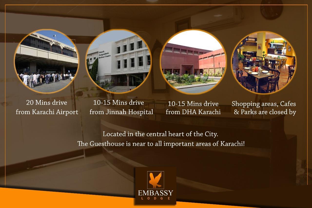 Embassy Lodge การาจี ภายนอก รูปภาพ